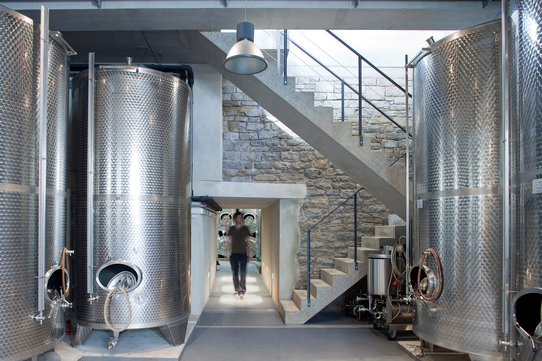 Foyer of modern winery