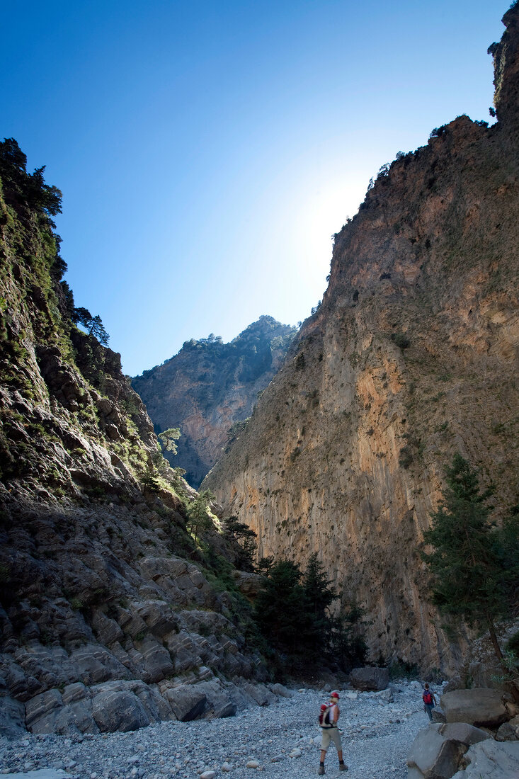 Kreta: Samariá-Schlucht, Touristen 