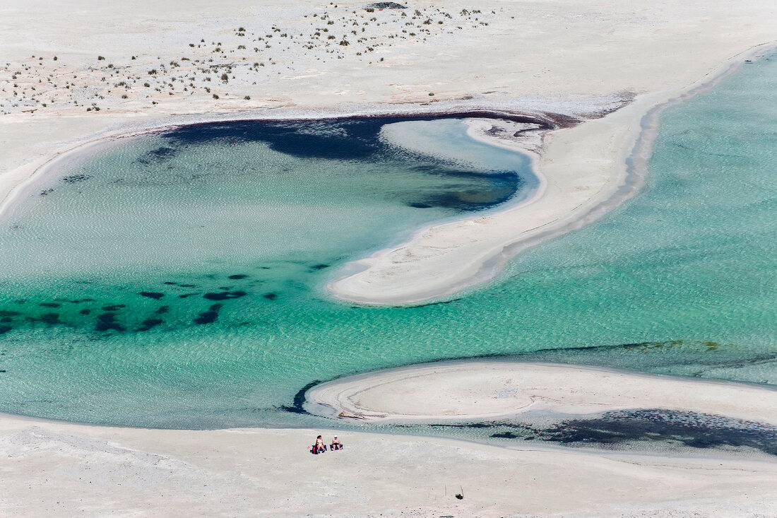 View of Balos Lagoon in Crete, Aerial view