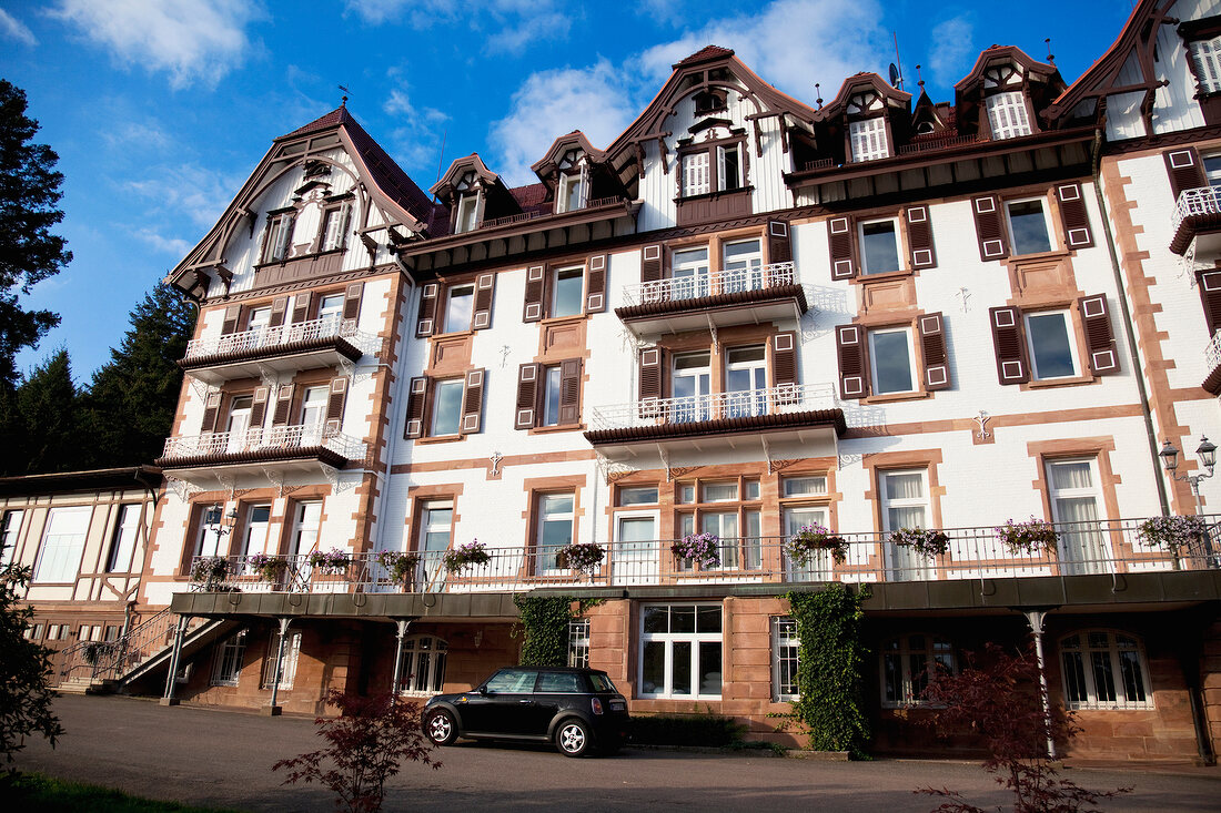 Schwarzwald: Freudenstadt, Hotel Palmenwald, Fassade, aussen