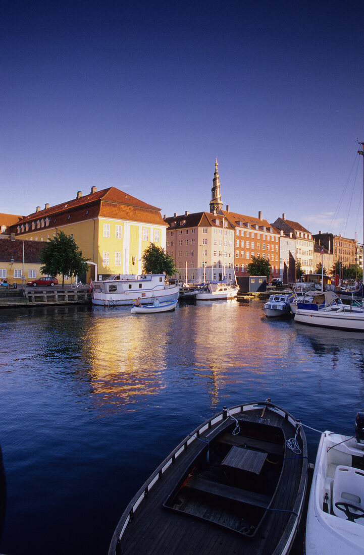 View of Christianshavns channel from room Wilders Plads in Copenhagen, Denmark