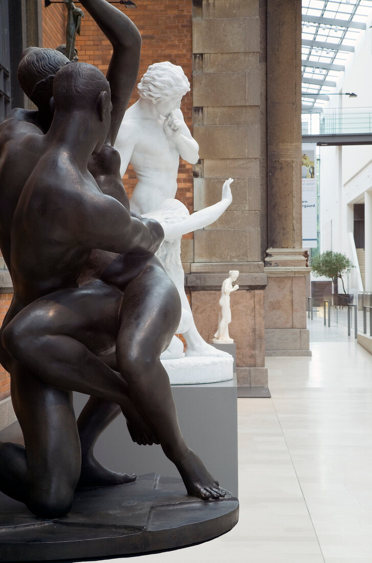 Sculptures in Statens Museum for Kunst, Danish National Gallery, Copenhagen, Denmark