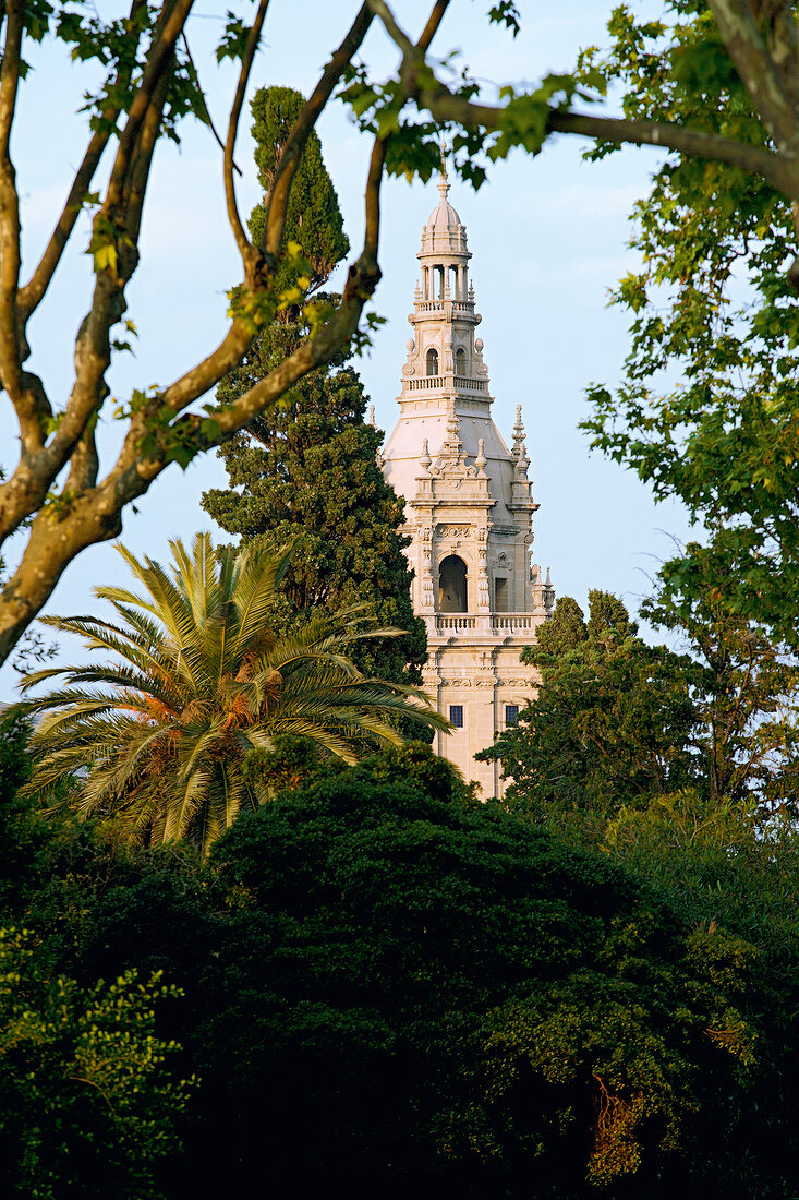 Tower of Palau Nacional in Barcelona, Italy