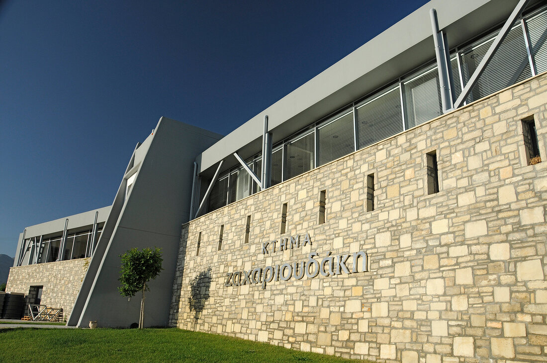 Exterior of Zacharioudakis Winery, Crete