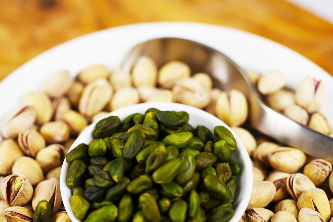 Close-up of pistachios