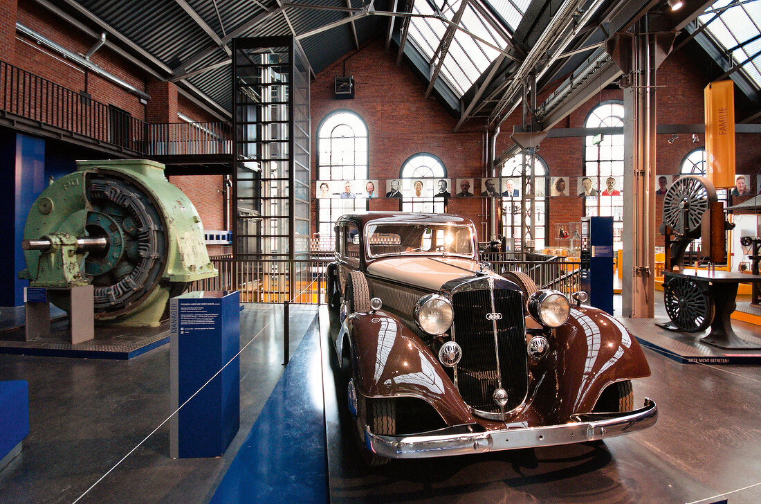View of vintage car at Chemnitz Industiemuseum, Saxony, Germany