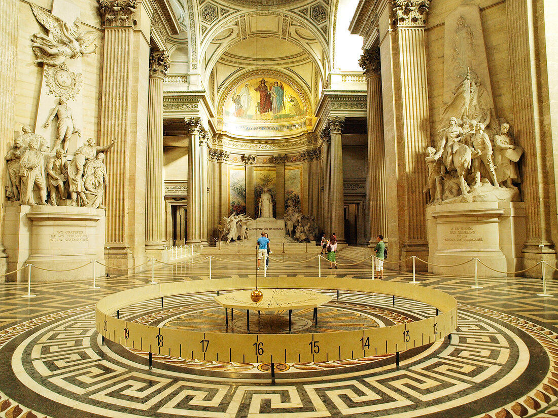 Foucault Pendulum at Pantheon in Paris, France