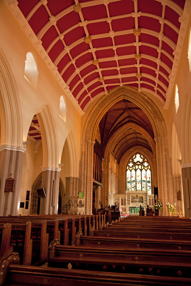 Interior of church in Ireland