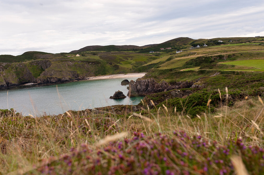 View of coast and bay at Fanad, Ireland, UK