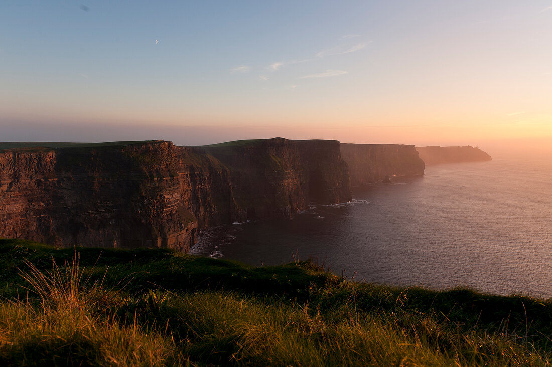 Cliffs of Moher at sunset, Burren, Ireland, UK