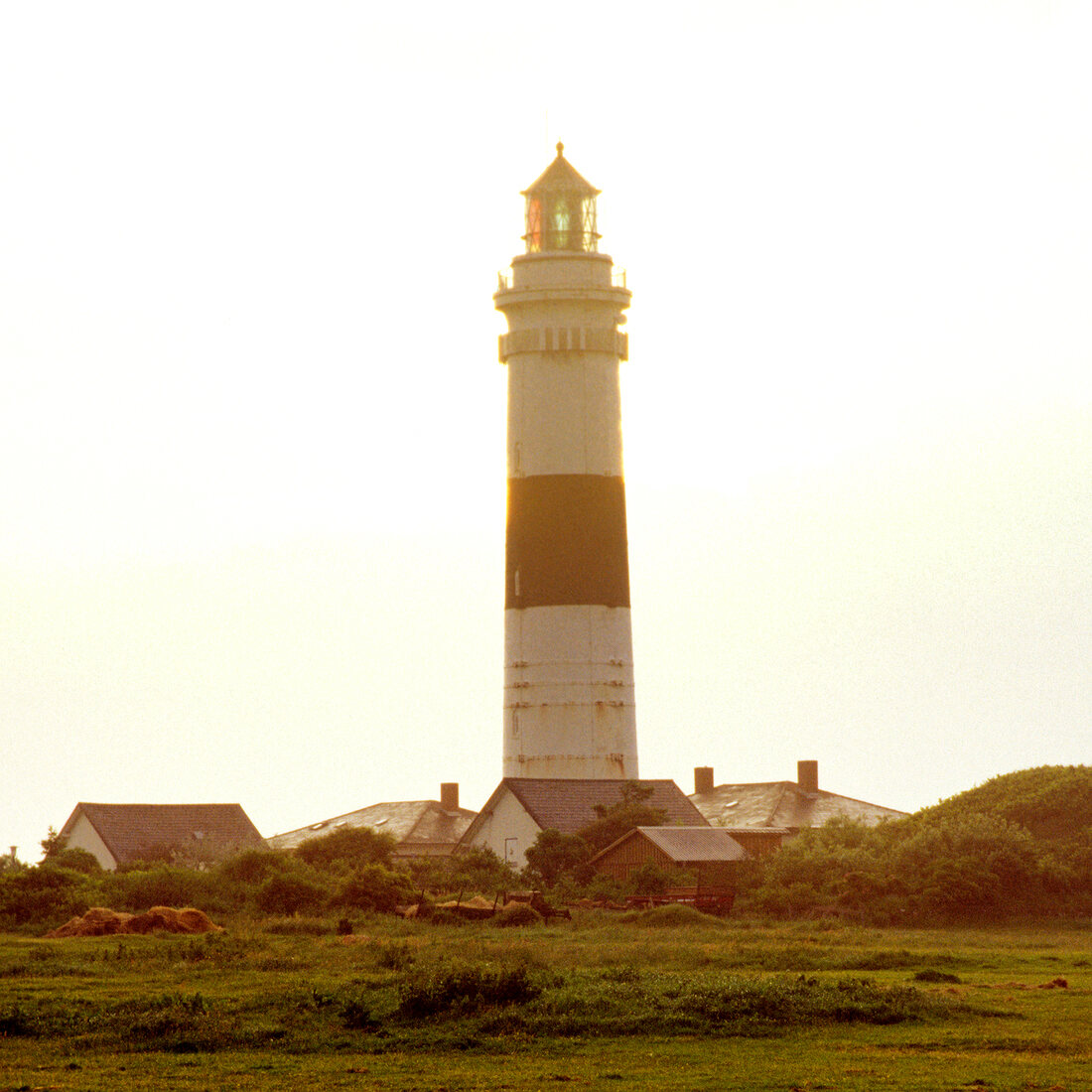View of lighthouse of Kampen in Sylt, Germany