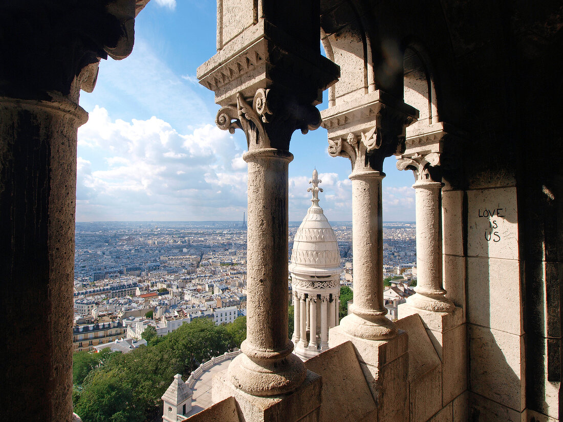 Paris: Blick von Sacré-Coeur auf Paris