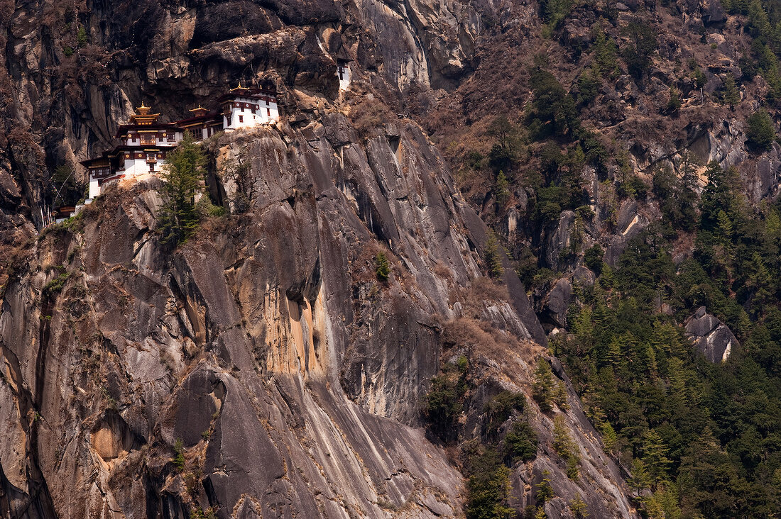 Bhutan: Himalayagebirge, Hang, Kloster Taktsang