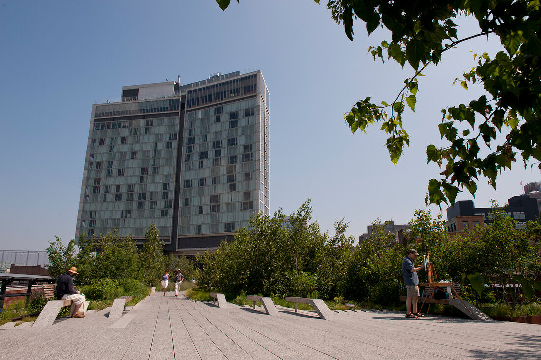 View of The Standard, High Line hotel, New York, USA