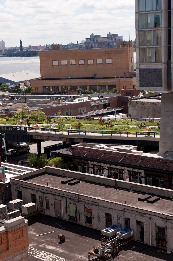 New York: Blick auf die Highline von Bumble and Bumble Hairdresser, x