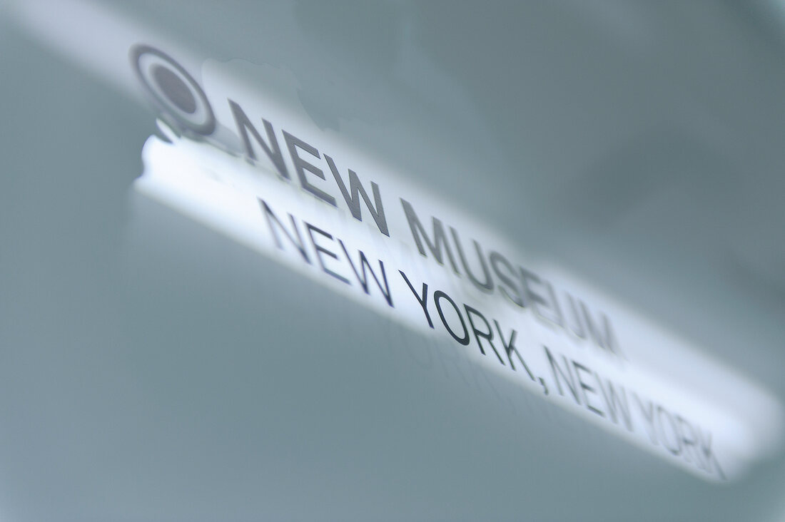 Signboard of New Museum, New York, USA