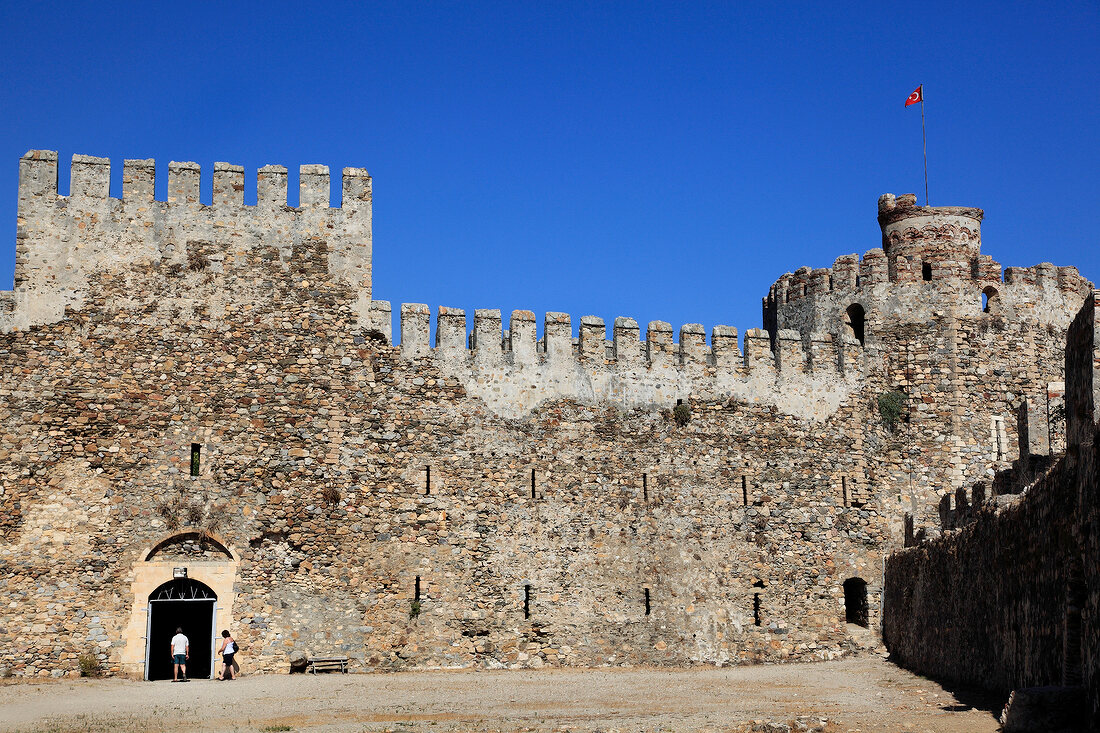 Entrance of Mamure Castle in Anamur, Mersin Province, Turkey