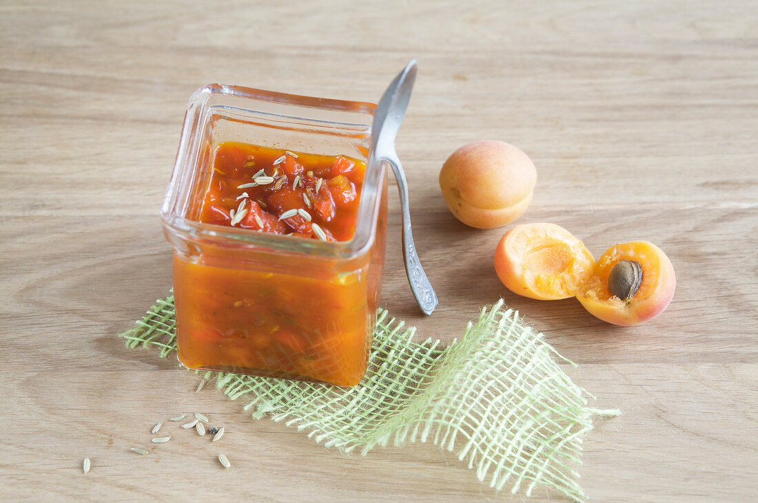 Sommergemüse, Paprika-Aprikose n-Chutney