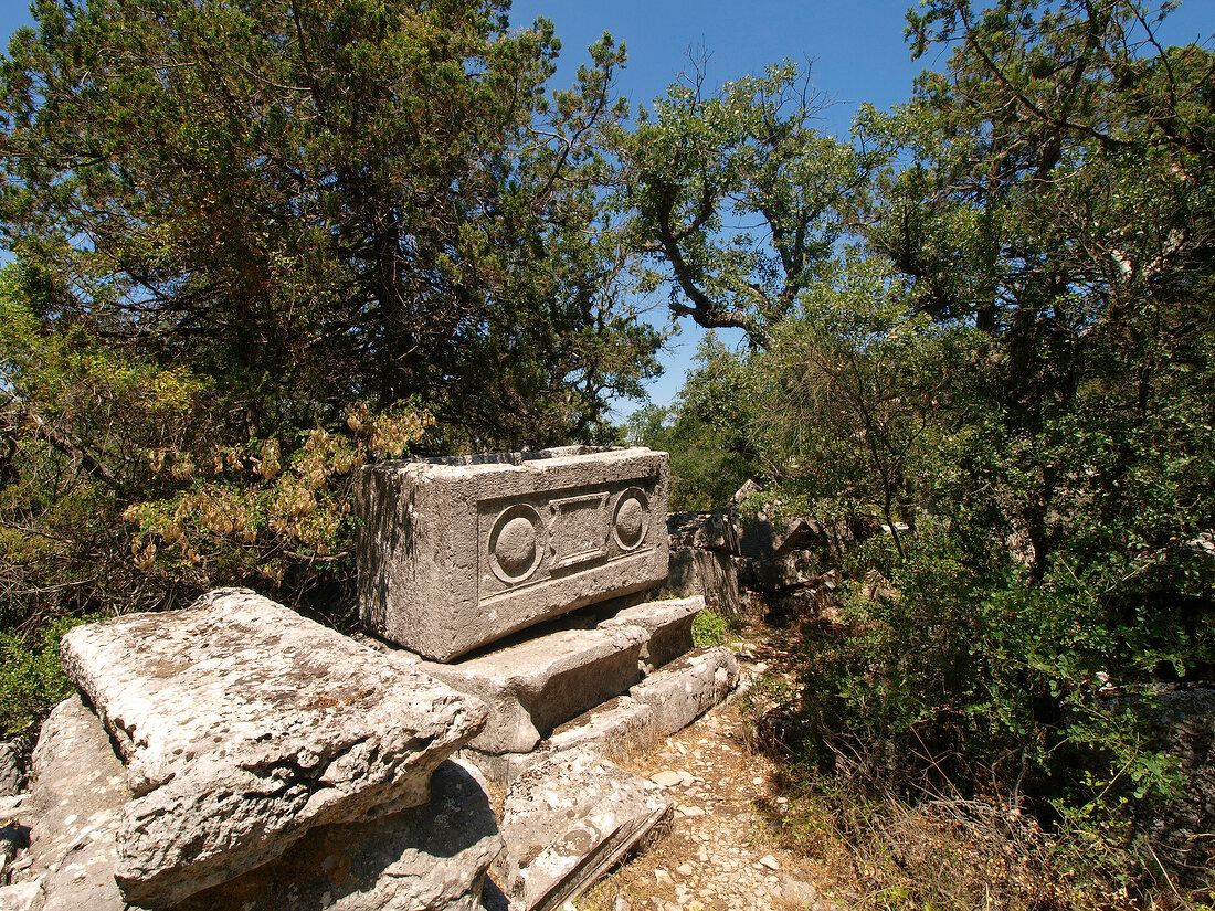 Ruins of Tomb at Termessos in Antalya Province, Turkey