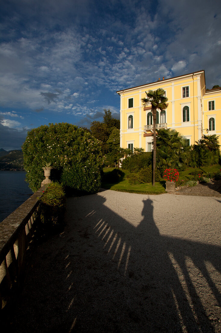 Facade of Villa Serbelloni in Bellagio, Lake Como, Italy