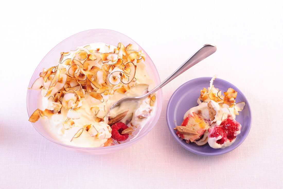 Desserts, Himbeer-Kokos-Trifle