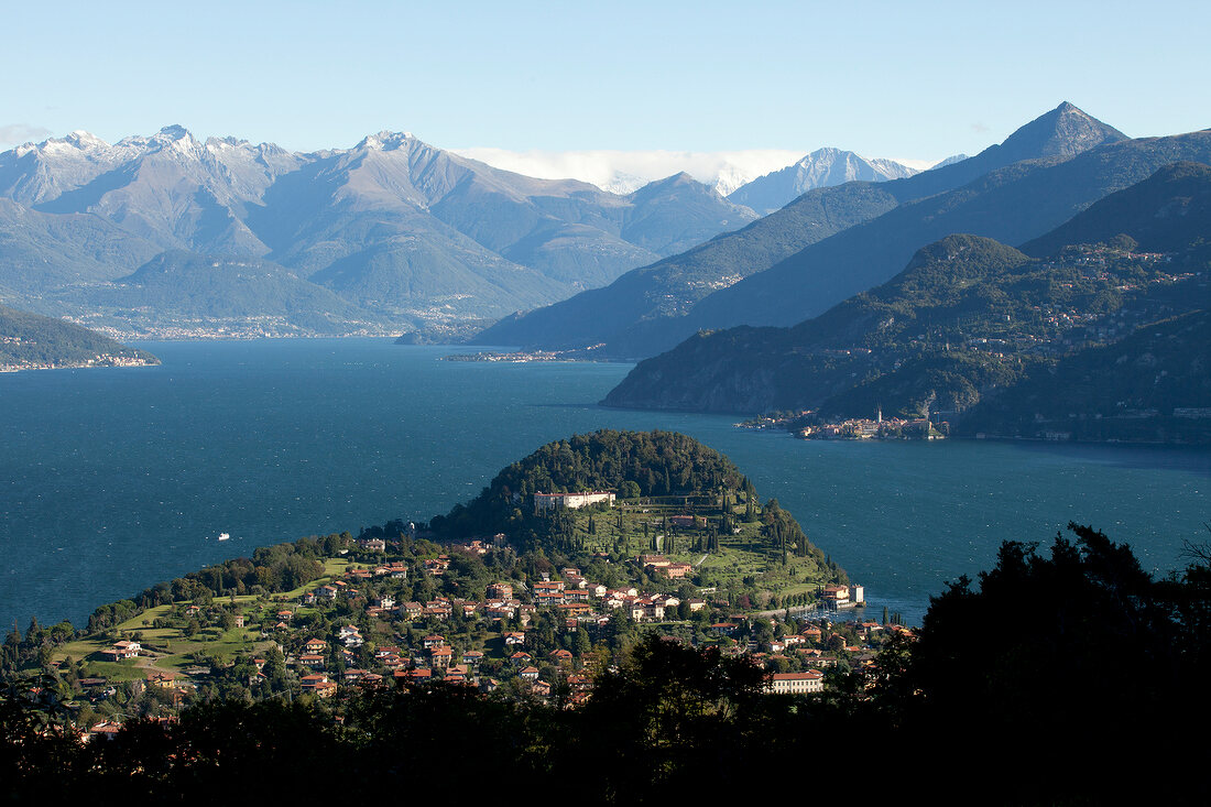 View of Bellagio city, lake Como, Italy