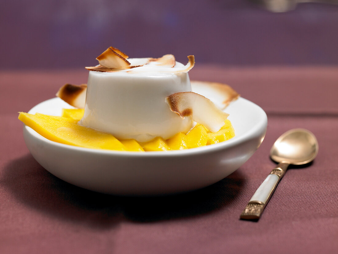 ich koch mir was. Kokos-Panna- Cotta mit Mango