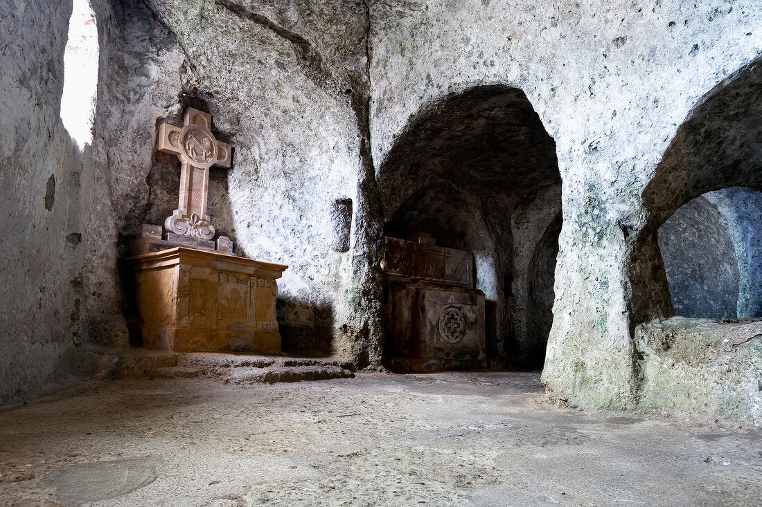 Catacombs at St. Peter's altar, Salzburg, Austria