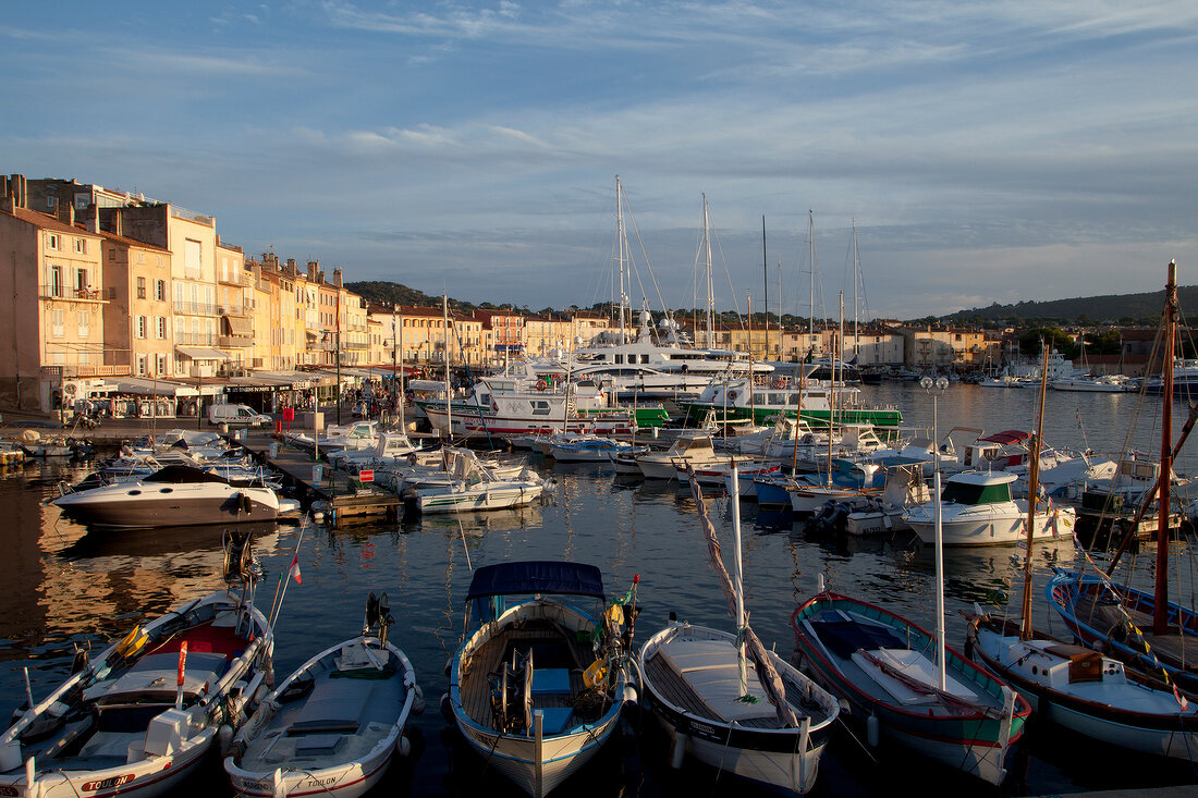 View of Port of Saint-Tropez, France