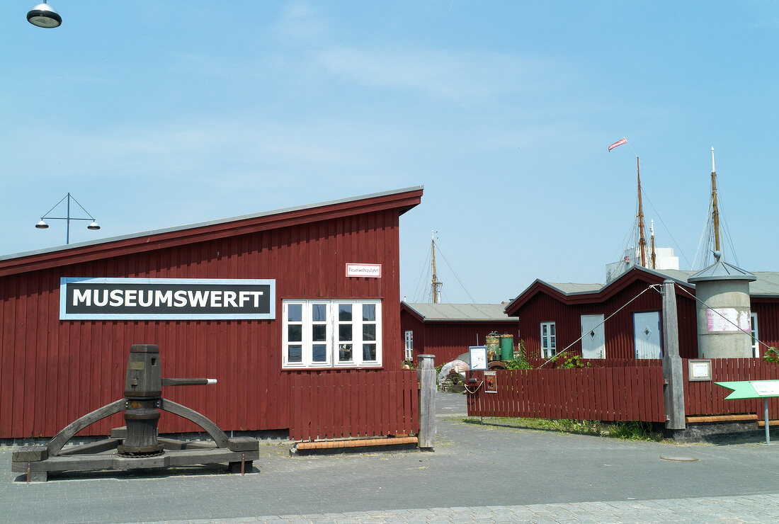 View of Shipyard Museum at Flensburg Baltic Sea Coast, Germany