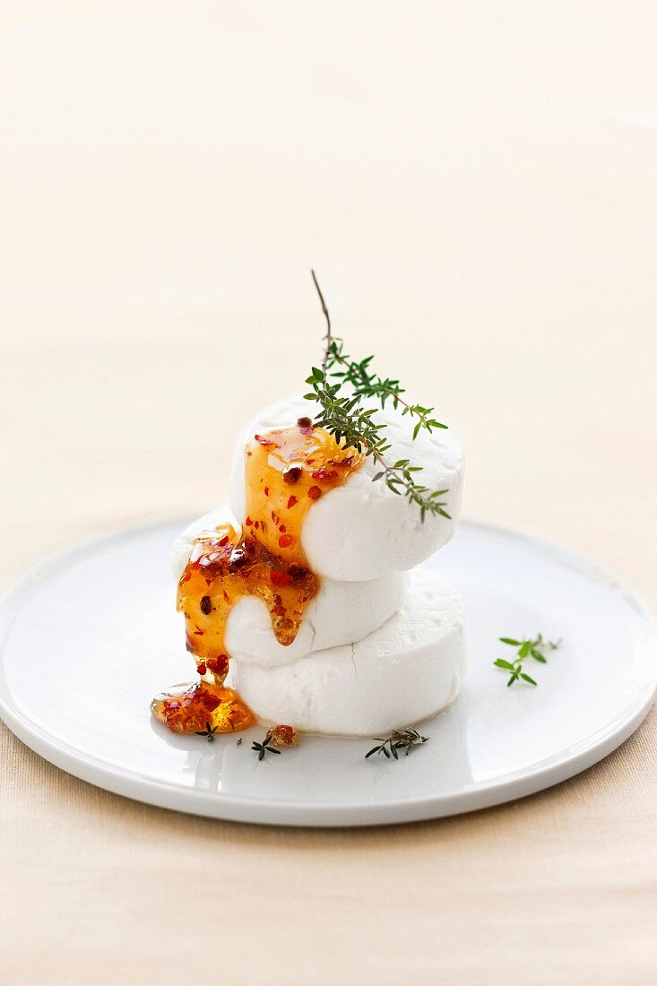 Goat's cheese with honey and thyme