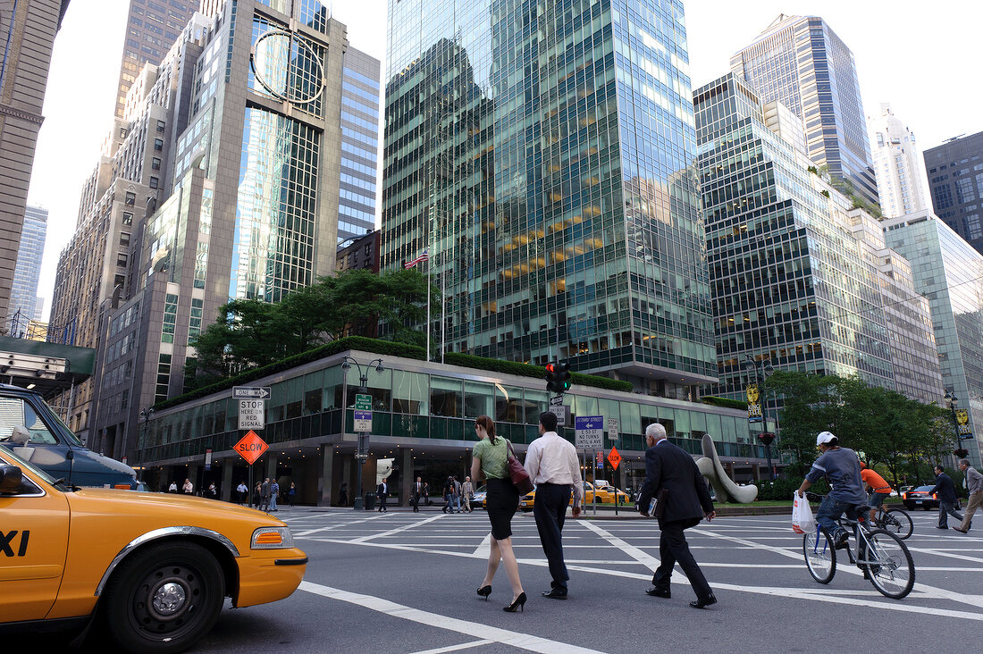 Skyscrapers at Park Avenue in New York, USA