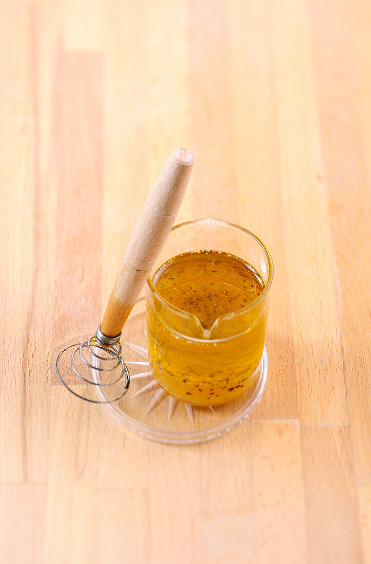 Vinaigrette in glass jar