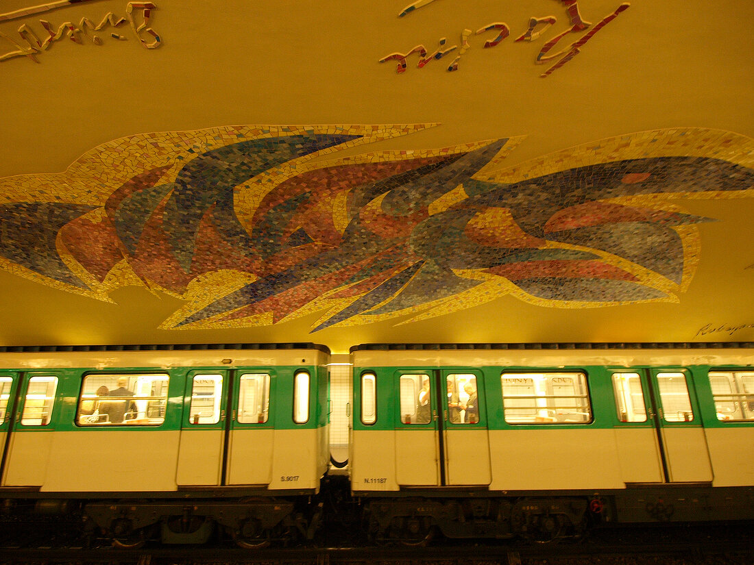 Paris: Metro-Haltestelle, Cluny-La Sorbonne