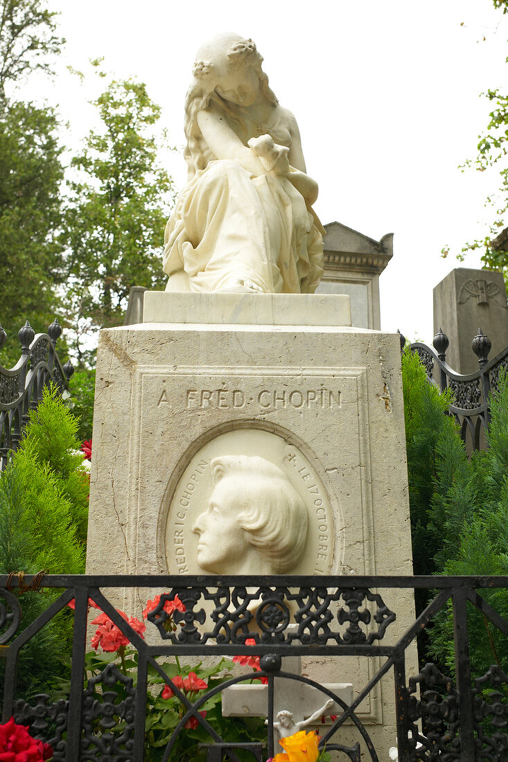 Paris: Friedhof Père Lachaise Frédéric Chopin