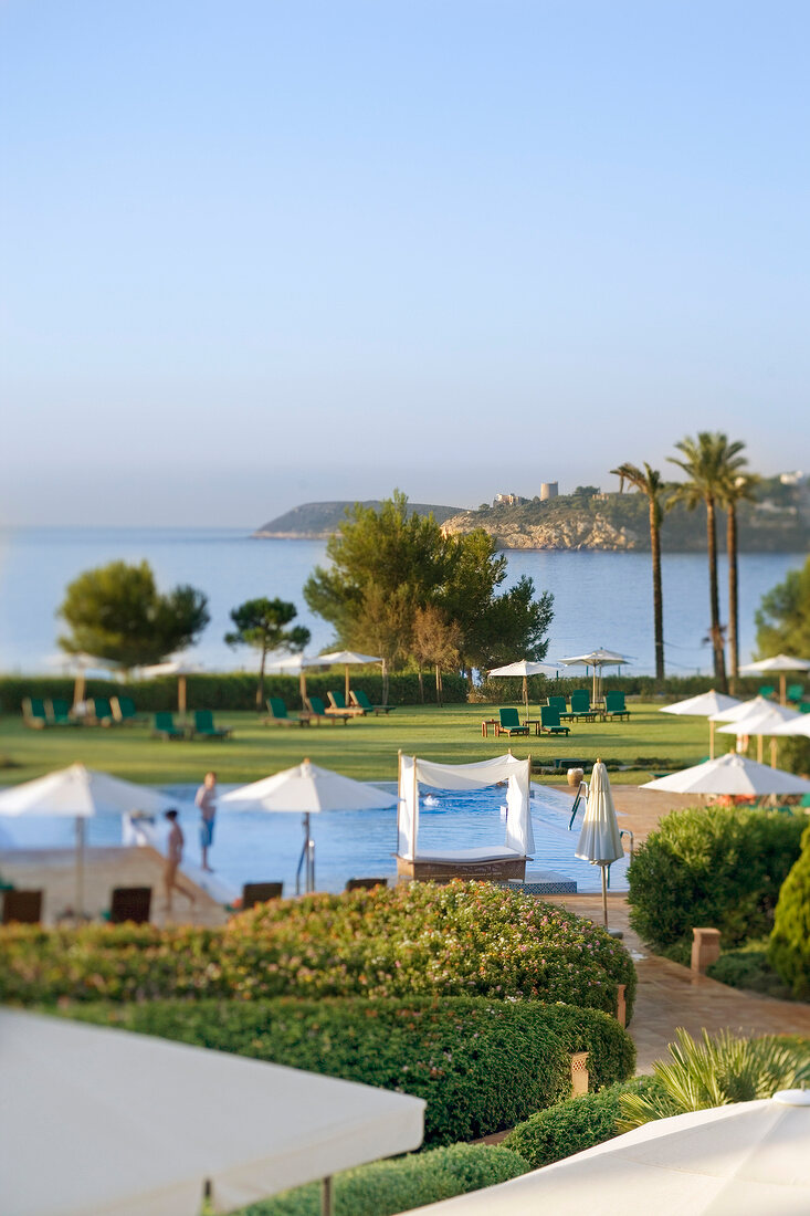 Blick auf das Meer vom Hotel Mardavall, Mallorca