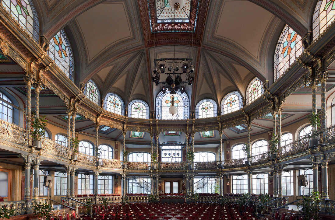 Interior of Kurhaus Theatre in Goeggingen, Augsburg, Bavaria, Germany