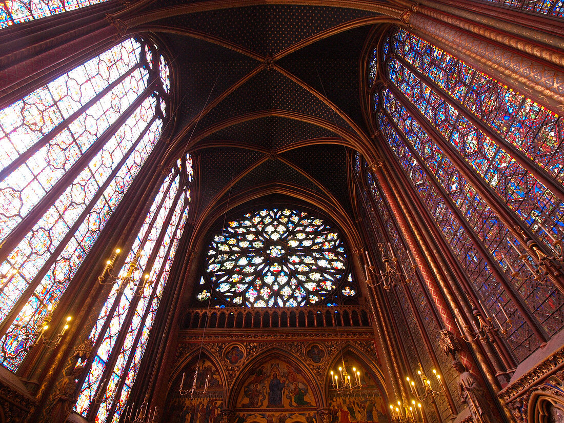 Chapel of Sainte Chapelle in Paris, France