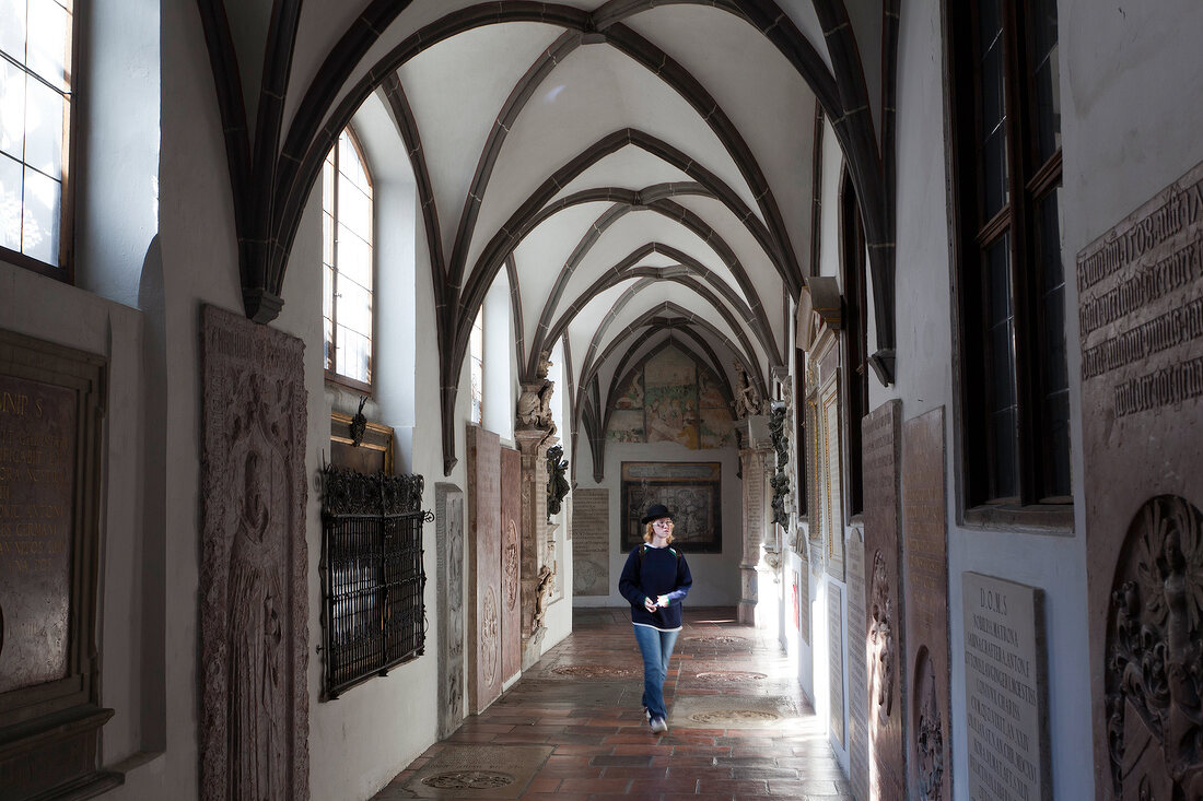 Augsburg: Bayern, Schwaben, St.-Anna-Kirche, Kreuzgang