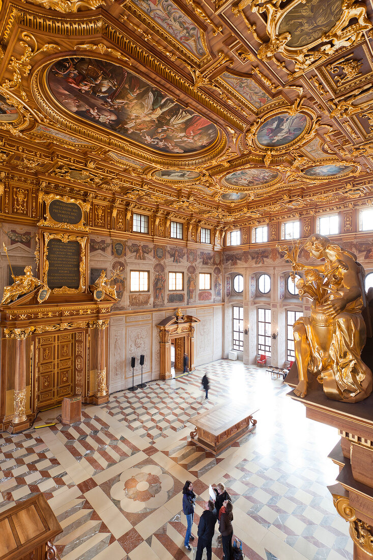 Augsburg: Bayern, Schwaben, Rathaus, der Goldene Saal