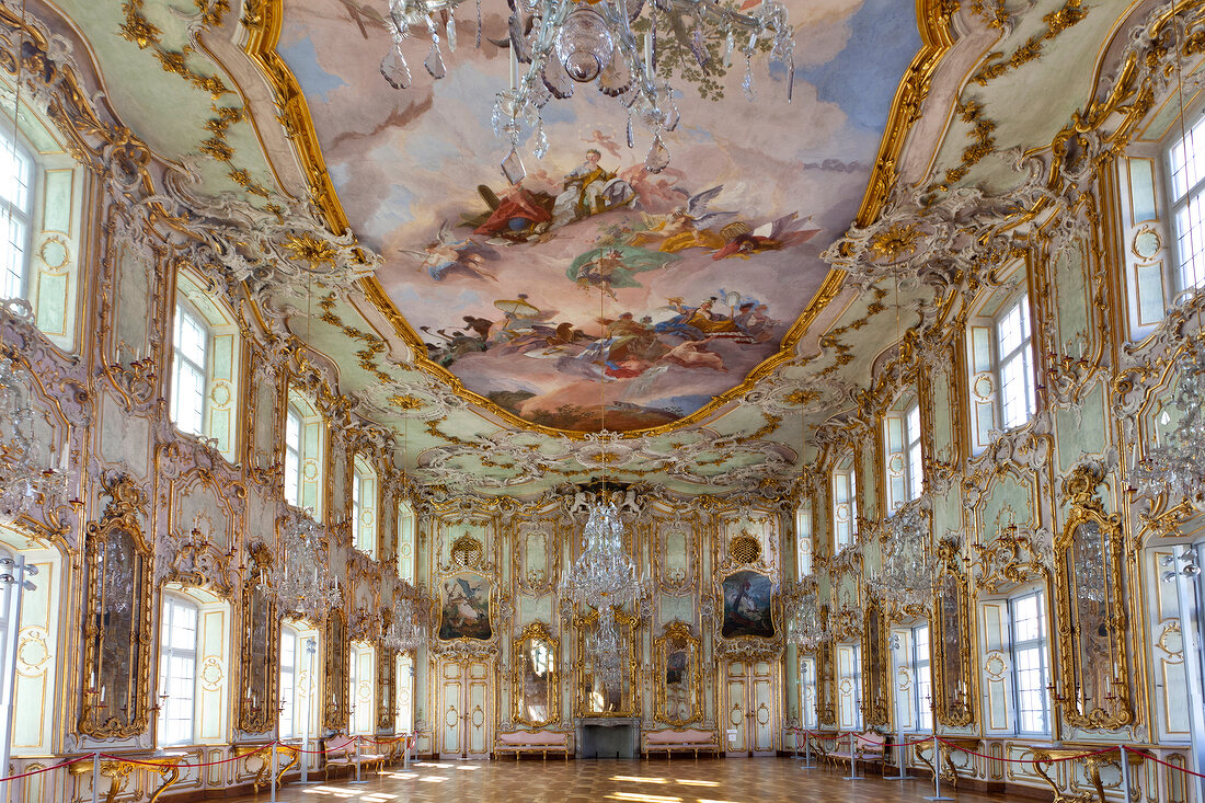 Augsburg: Bayern, Schwaben, Schaezlerpalais, Rokokosaal