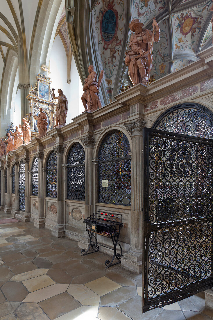 Augsburg: Maximilianstraße, Basilika St. Ulrich und Afra, Simpertkapelle