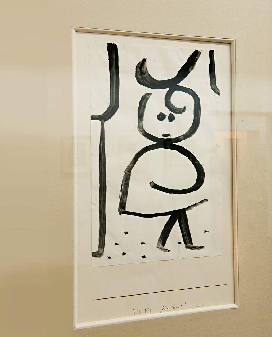 Klee's work X-chen frame at Rosengart Museum, Lucerne, Switzerland