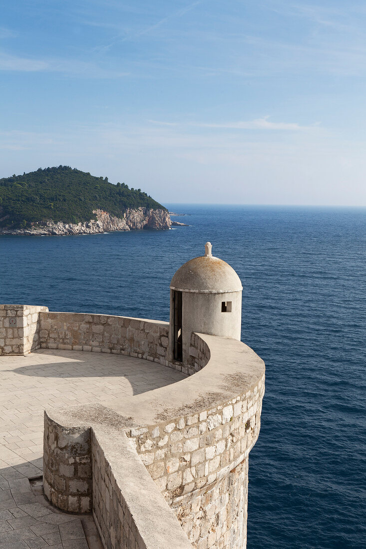 Kroatien: Dubrovnik, Blick auf die Insel Lokrum