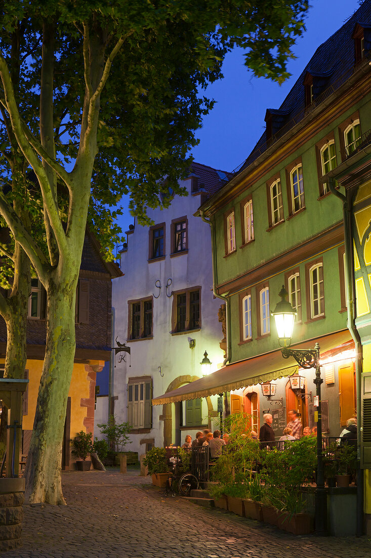 View of castle square in Frankfurt, Hesse, Germany