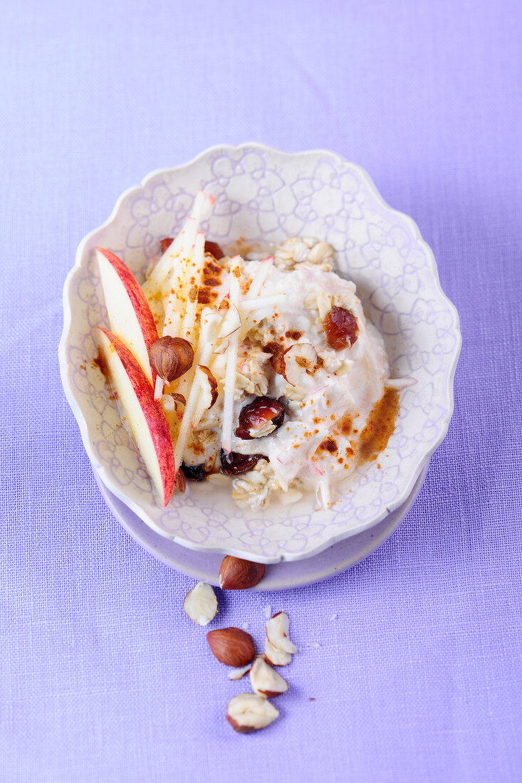 Glyx. Apfelmüsli mit Frischkäs e