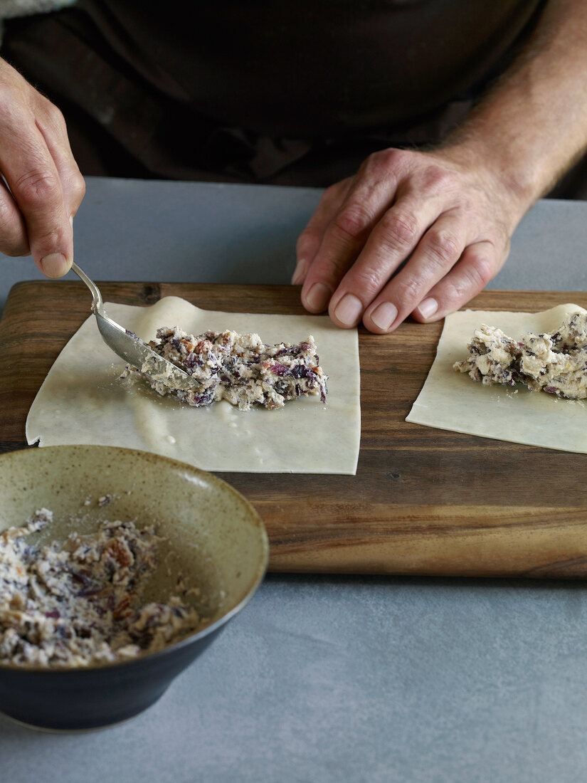 Nudeln selbst gemacht, Cannell oni mit Ricotta und Radicchio Step 1