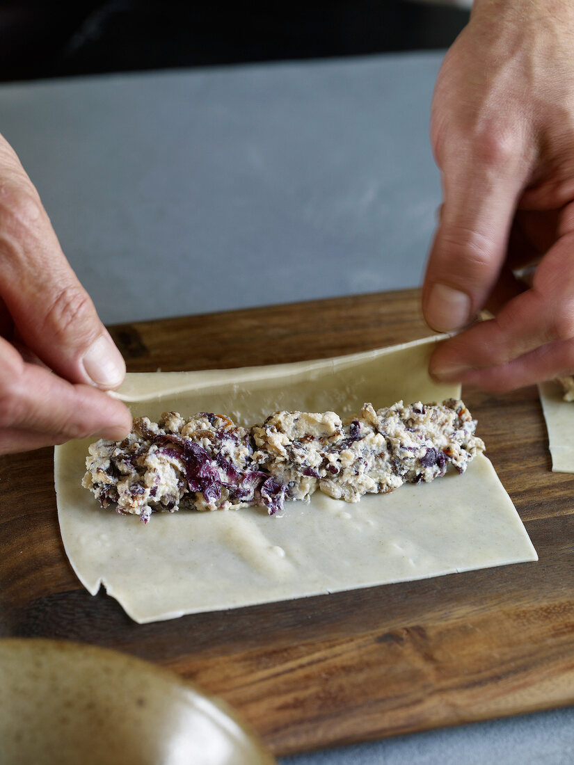 Nudeln selbst gemacht, Cannell oni mit Ricotta und Radicchio Step 3