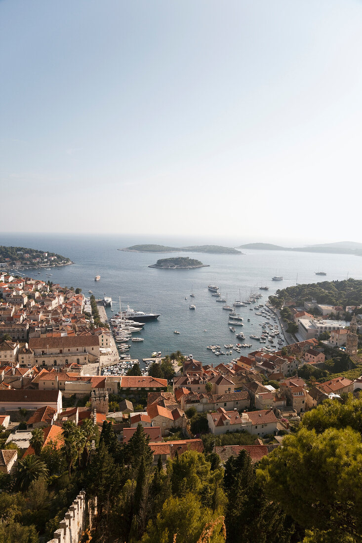 View of Hvar coast in Croatia