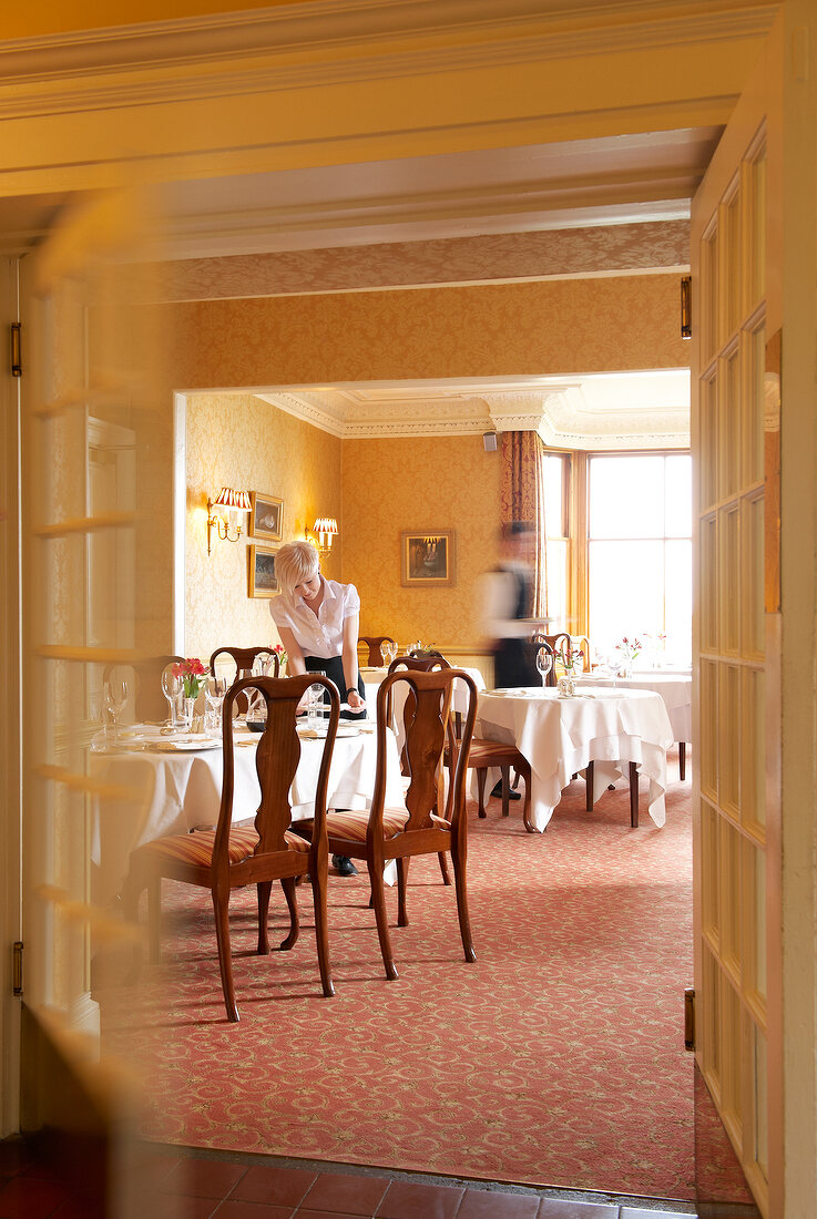 Staff in Hotel Knockinaam Lodge, Scotland